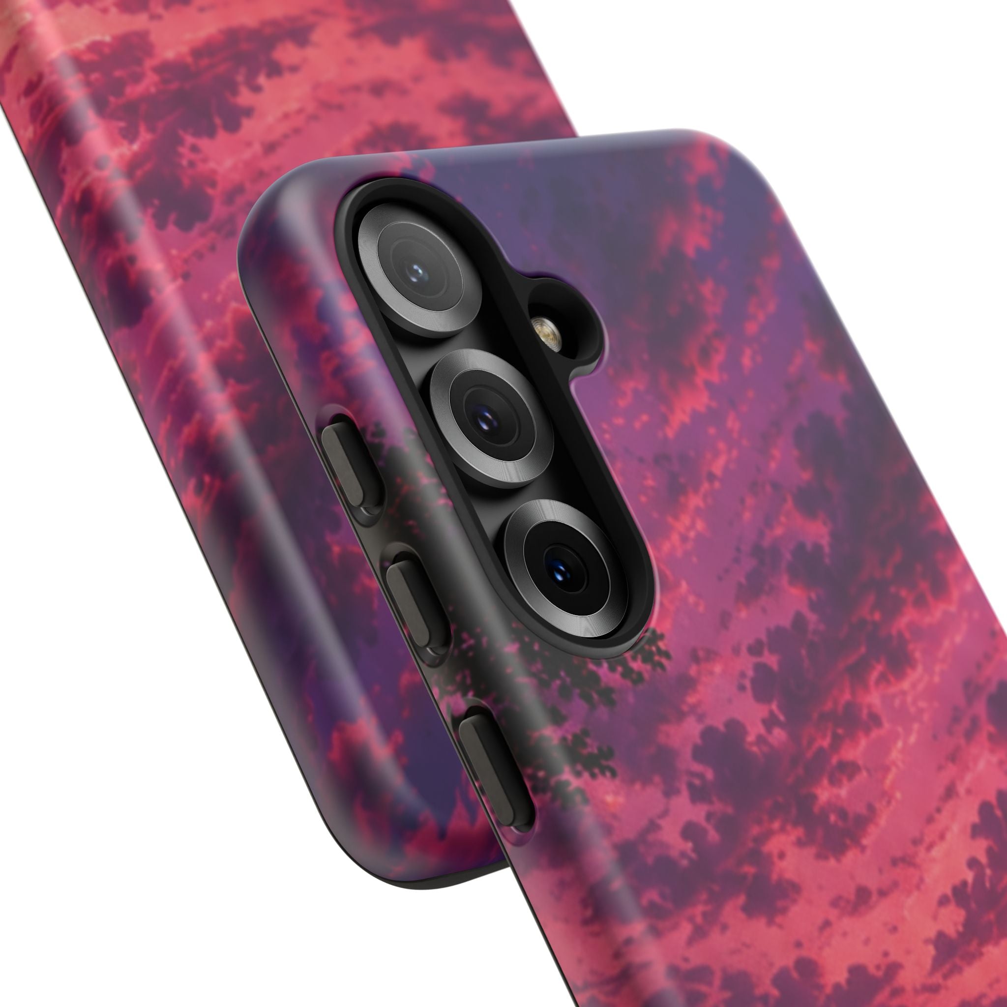 Sunset Mountain Phone Case — Purple Pink Scenic Tough Case