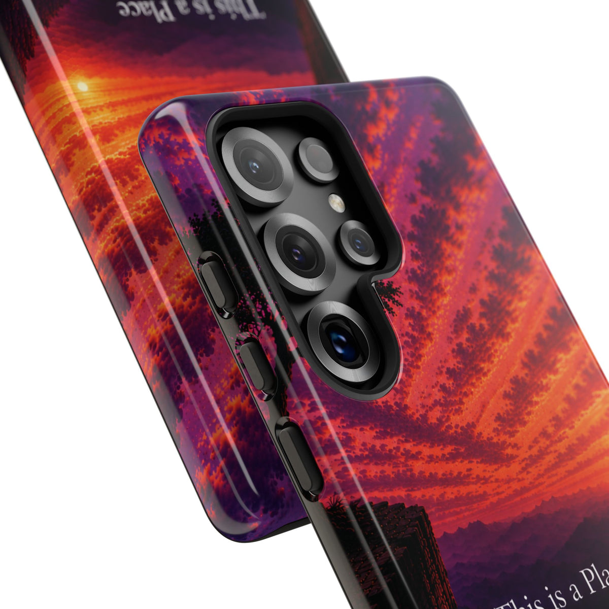 Phone Case — "This is a Place Where You're Seen, You're Heard and Not Judged" Sunset Design