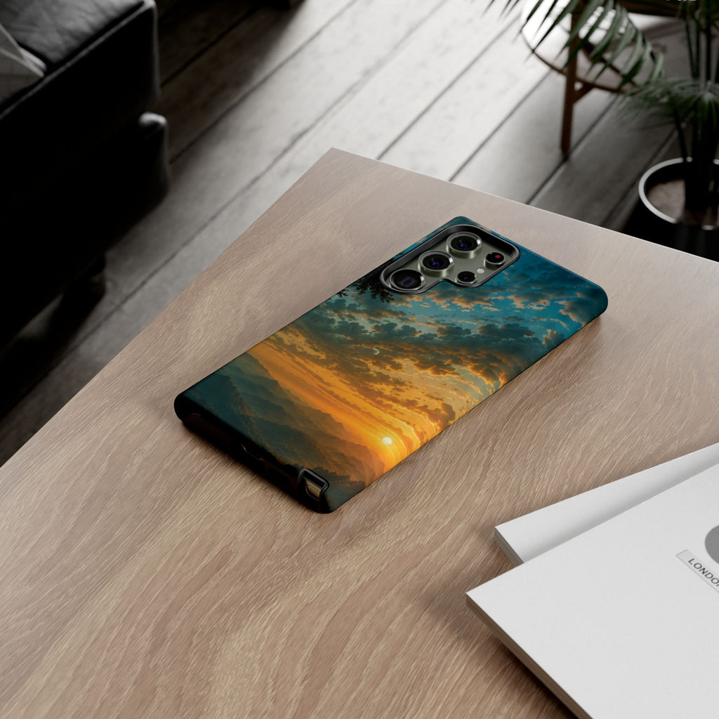 Sunrise Mountain Landscape Tough Phone Case