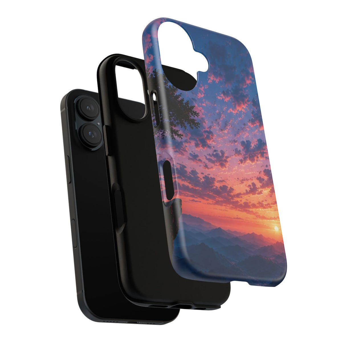 Sunset Mountain Phone Case — Tough Protective Phone Cover with Scenic Sunset Design