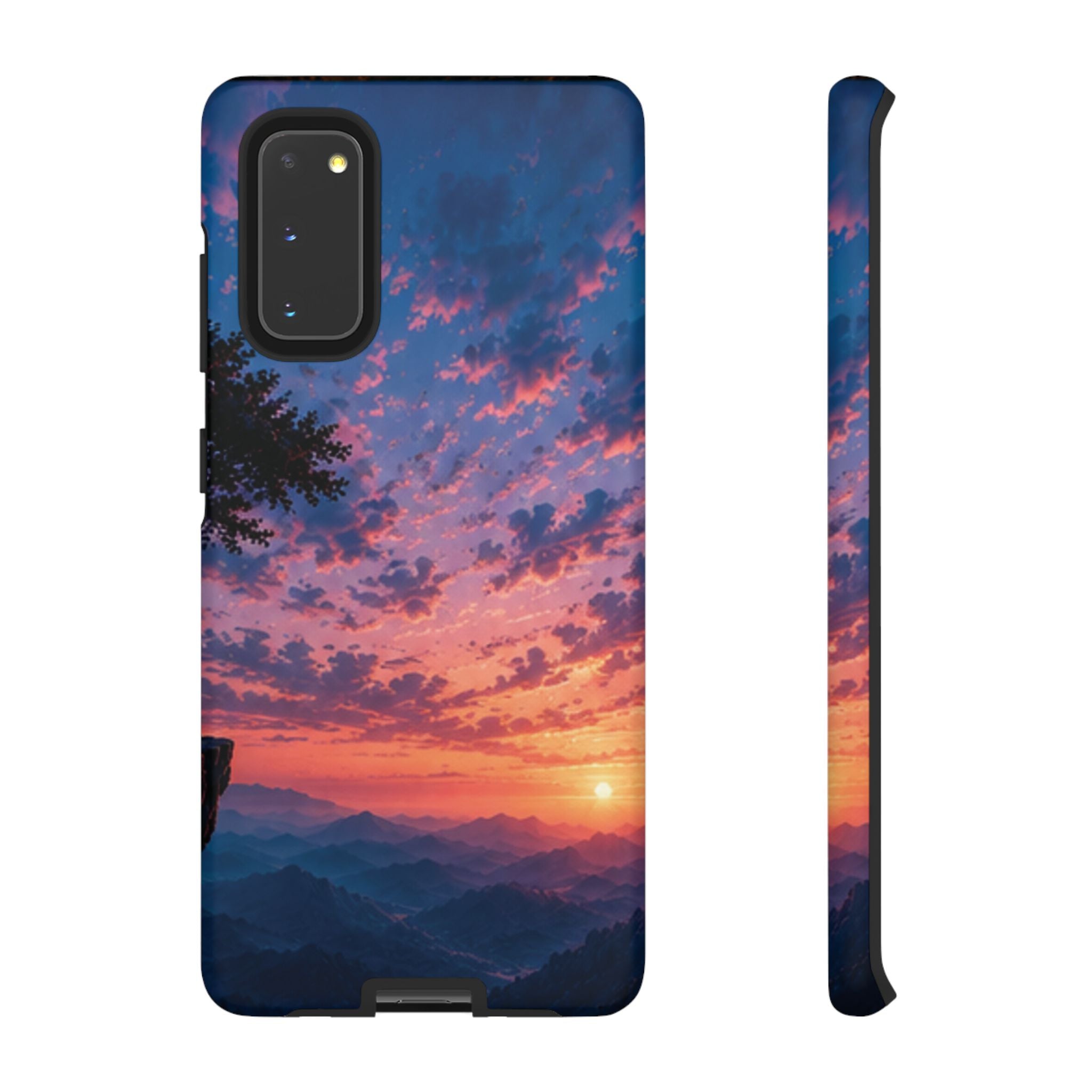 Sunset Mountain Phone Case — Tough Protective Phone Cover with Scenic Sunset Design