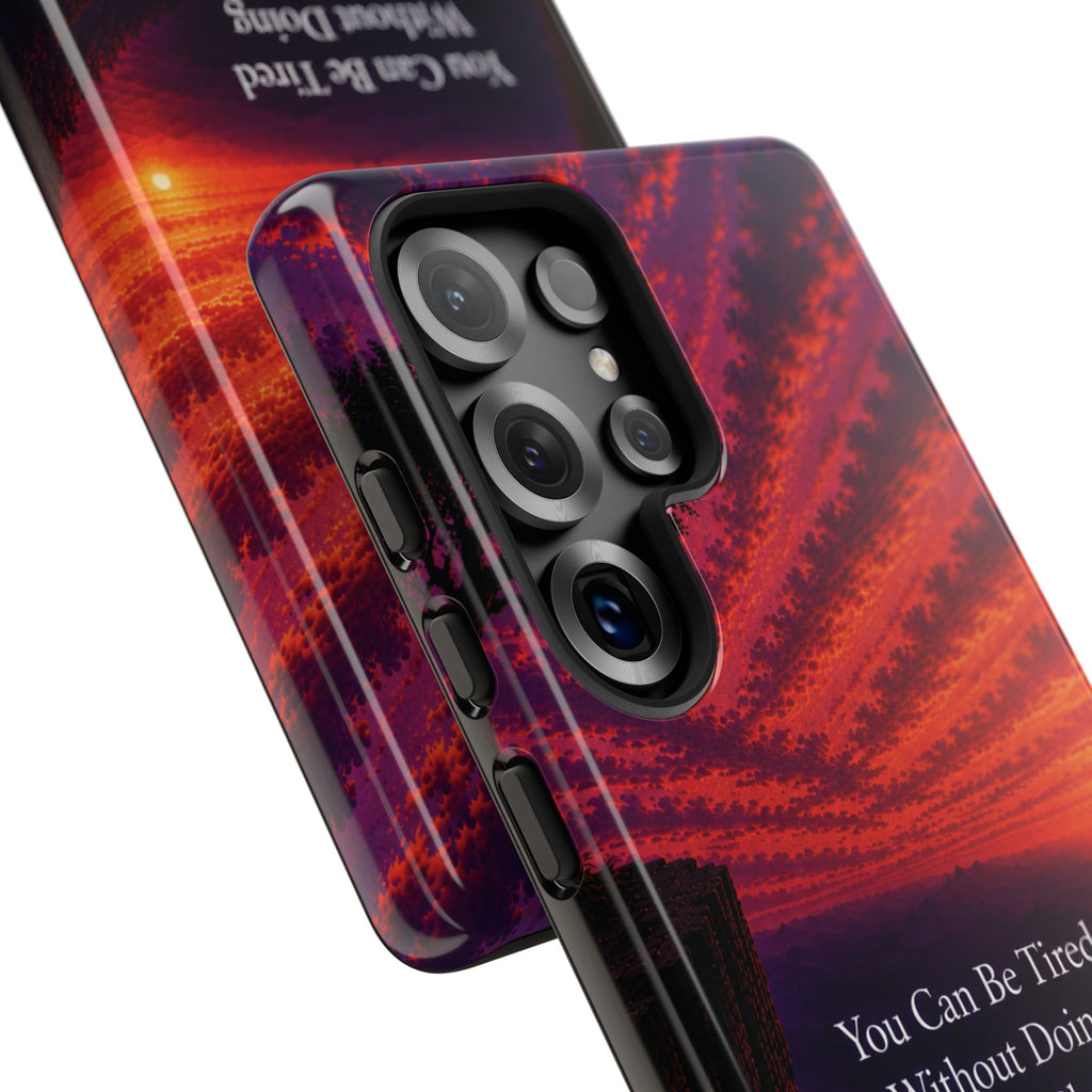 Phone Case — "Greater Is Coming" Inspirational Sunset Design
