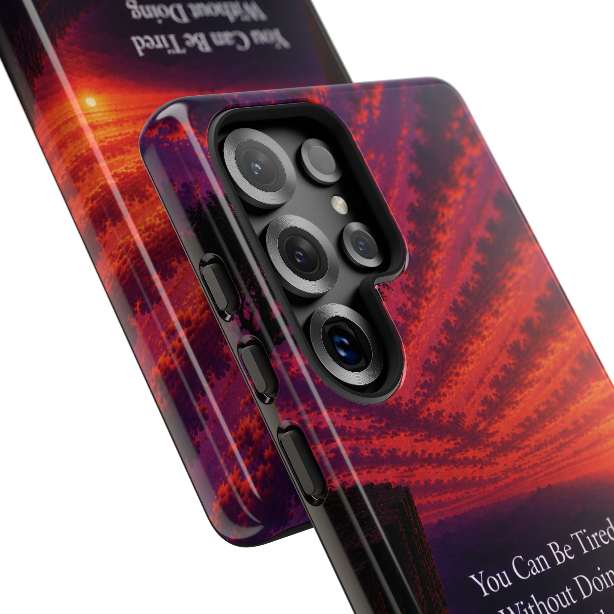 Phone Case — "Greater Is Coming" Inspirational Sunset Design