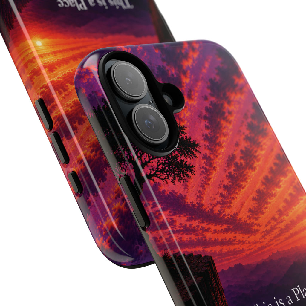 Phone Case — "This is a Place Where You're Seen, You're Heard and Not Judged" Sunset Design
