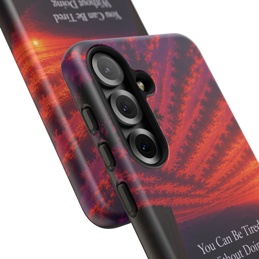 Phone Case — "Greater Is Coming" Inspirational Sunset Design