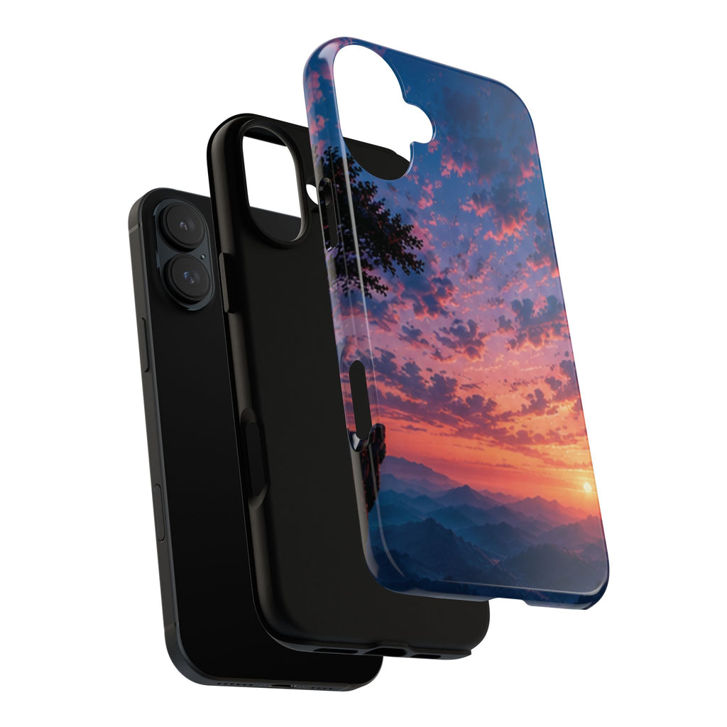 Sunset Mountain Phone Case — Tough Protective Phone Cover with Scenic Sunset Design