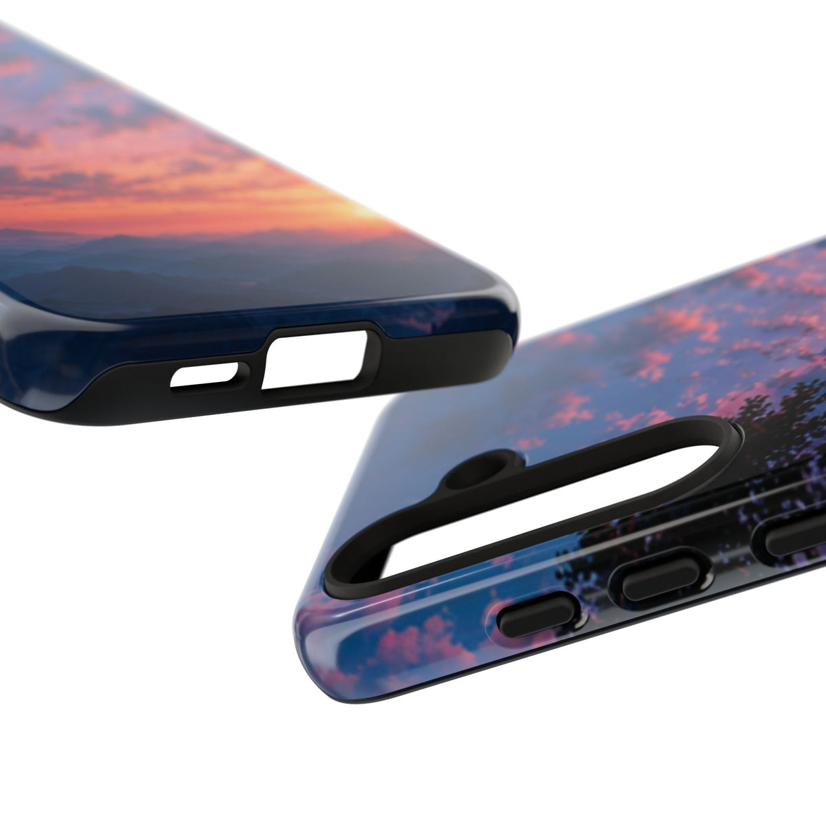 Sunset Mountain Phone Case — Tough Protective Phone Cover with Scenic Sunset Design