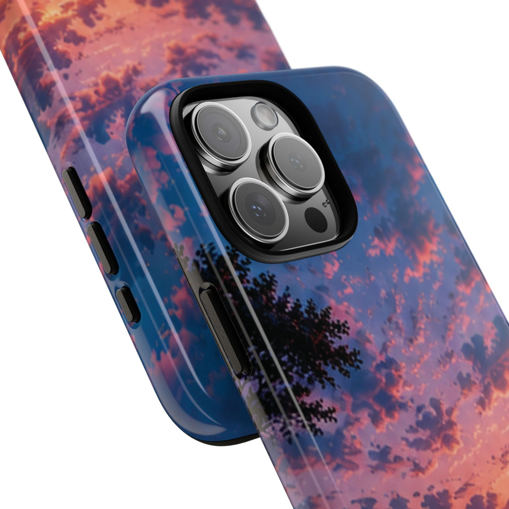 Sunset Mountain Phone Case — Tough Protective Phone Cover with Scenic Sunset Design