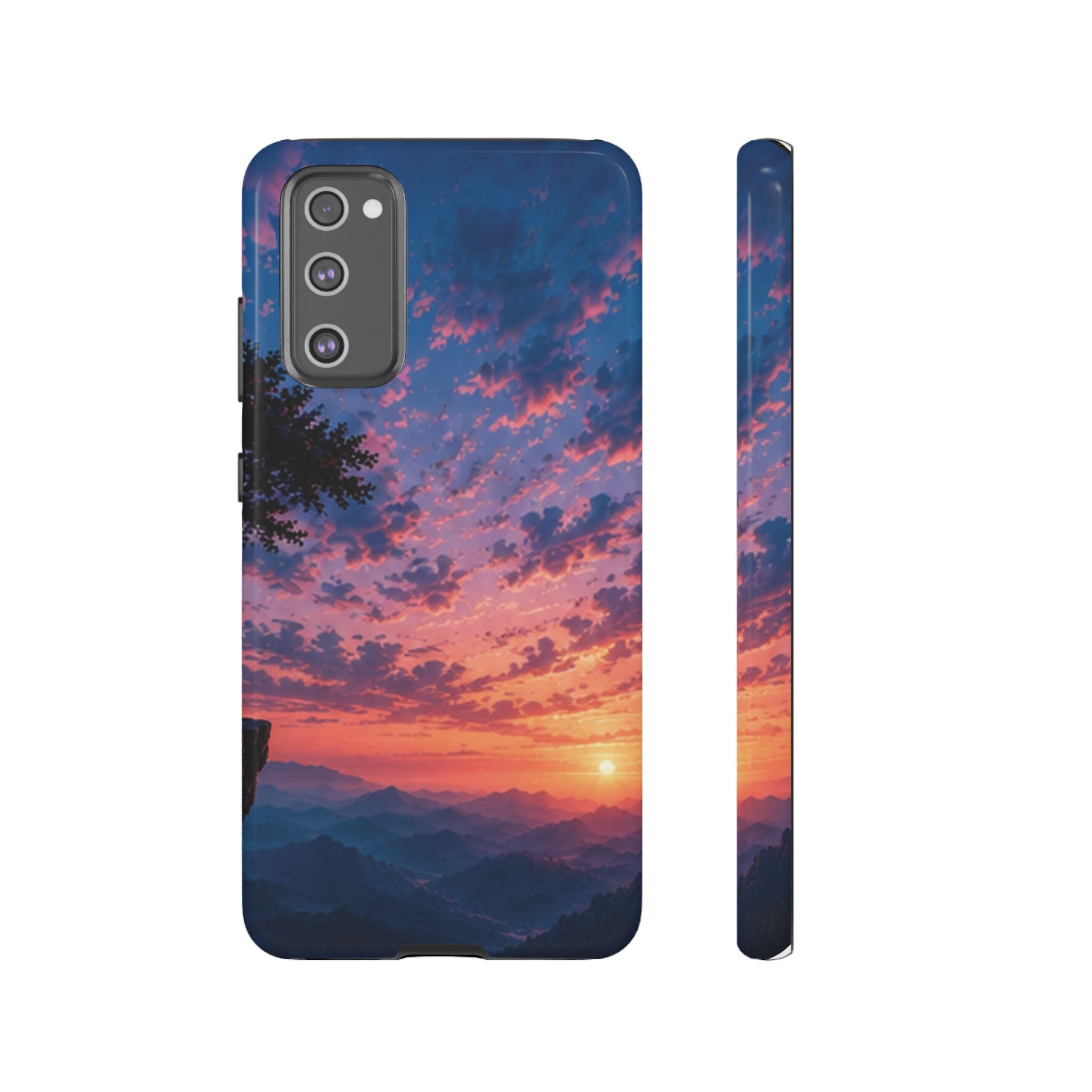 Sunset Mountain Phone Case — Tough Protective Phone Cover with Scenic Sunset Design