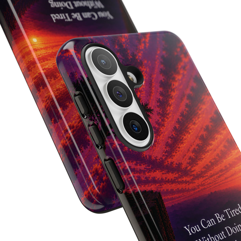 Phone Case — "Greater Is Coming" Inspirational Sunset Design