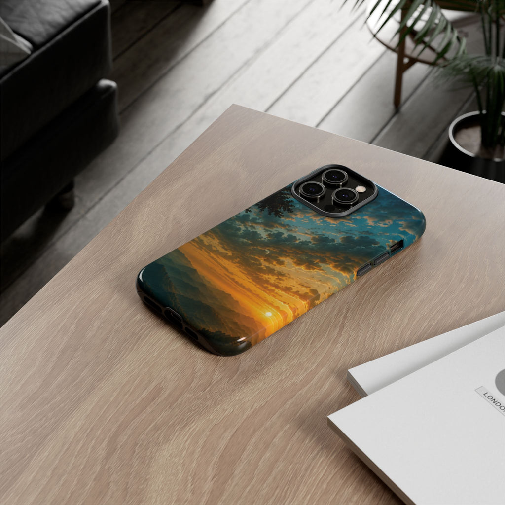 Sunrise Mountain Landscape Tough Phone Case