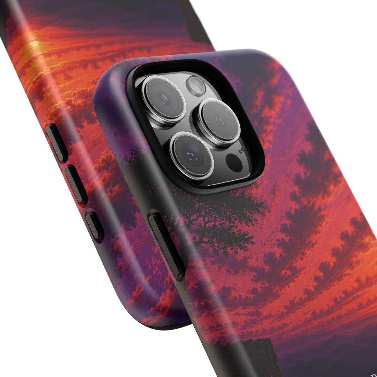 Sunset Serenity Phone Case – “A Place To Breathe, A Place To Heal” Inspirational Galaxy Case