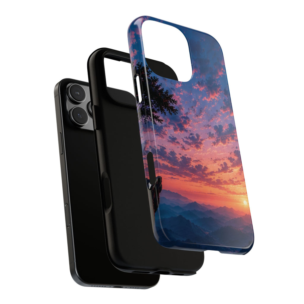 Sunset Mountain Phone Case — Tough Protective Phone Cover with Scenic Sunset Design