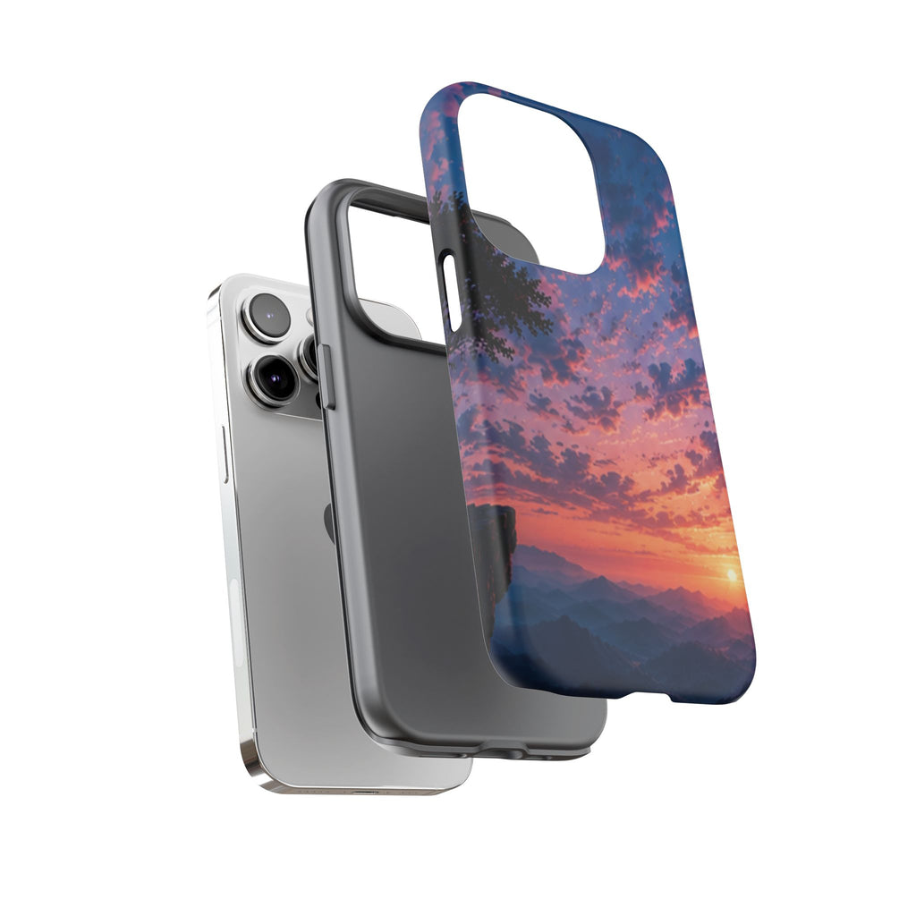 Sunset Mountain Phone Case — Tough Protective Phone Cover with Scenic Sunset Design