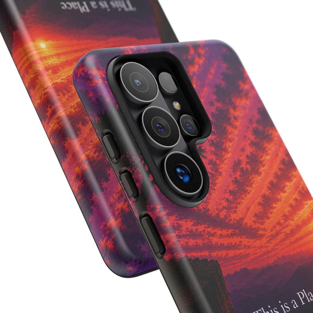 Phone Case — "This is a Place Where You're Seen, You're Heard and Not Judged" Sunset Design