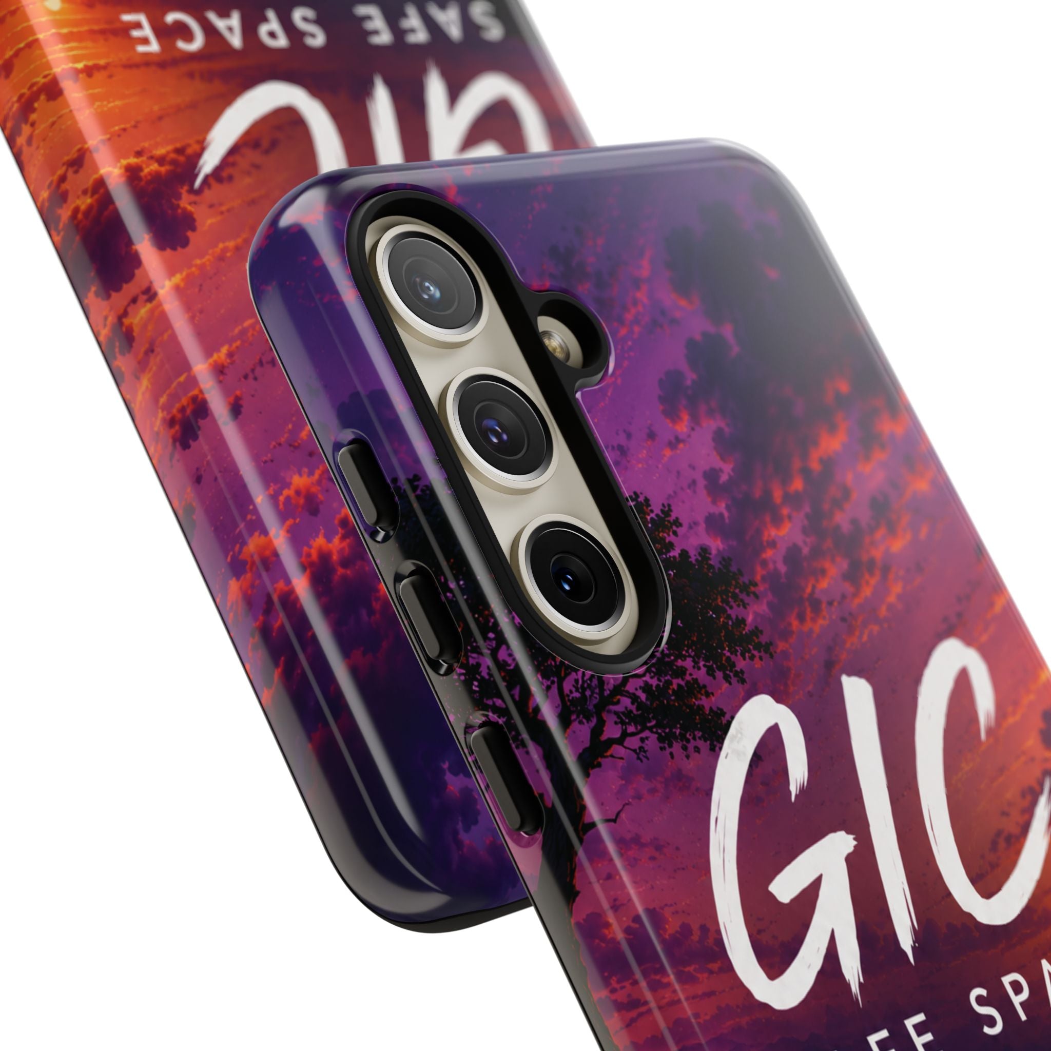 GIC Safe Space Tough Phone Case — "Greater Is Coming" Sunset Design