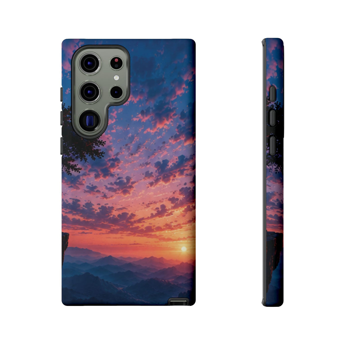 Sunset Mountain Phone Case — Tough Protective Phone Cover with Scenic Sunset Design
