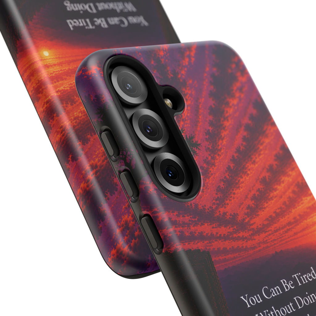 Phone Case — "Greater Is Coming" Inspirational Sunset Design