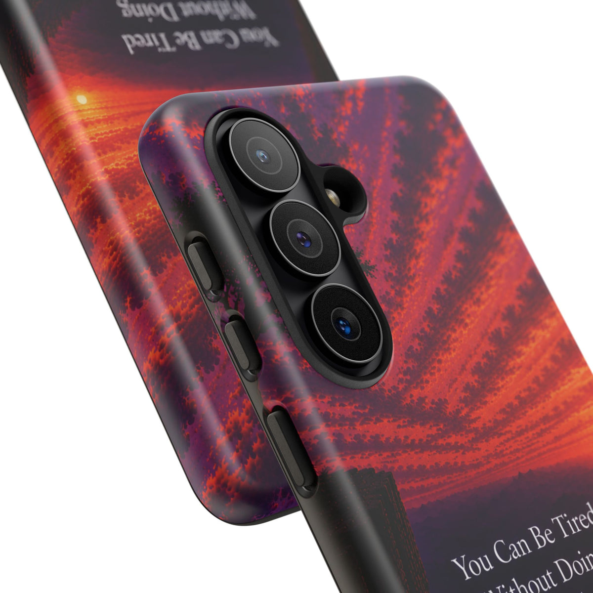 Phone Case — "Greater Is Coming" Inspirational Sunset Design