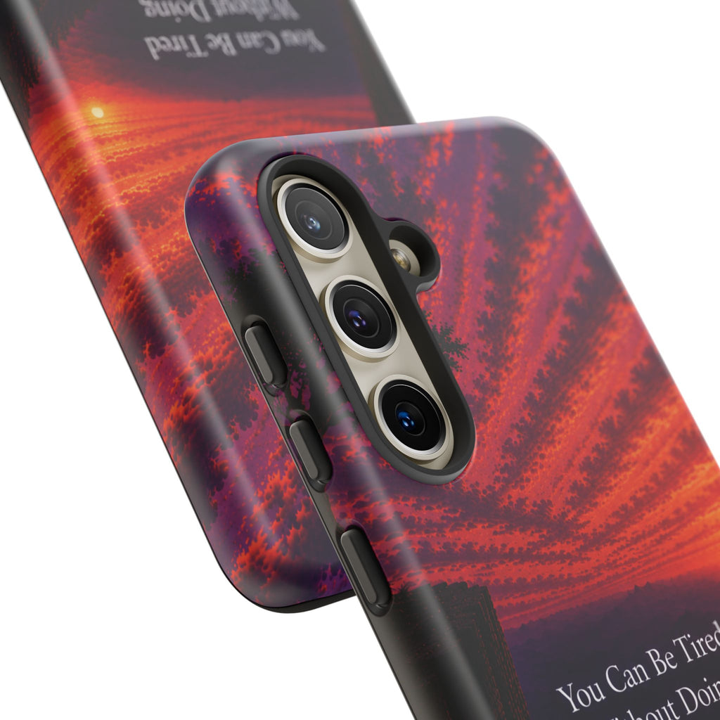 Phone Case — "Greater Is Coming" Inspirational Sunset Design