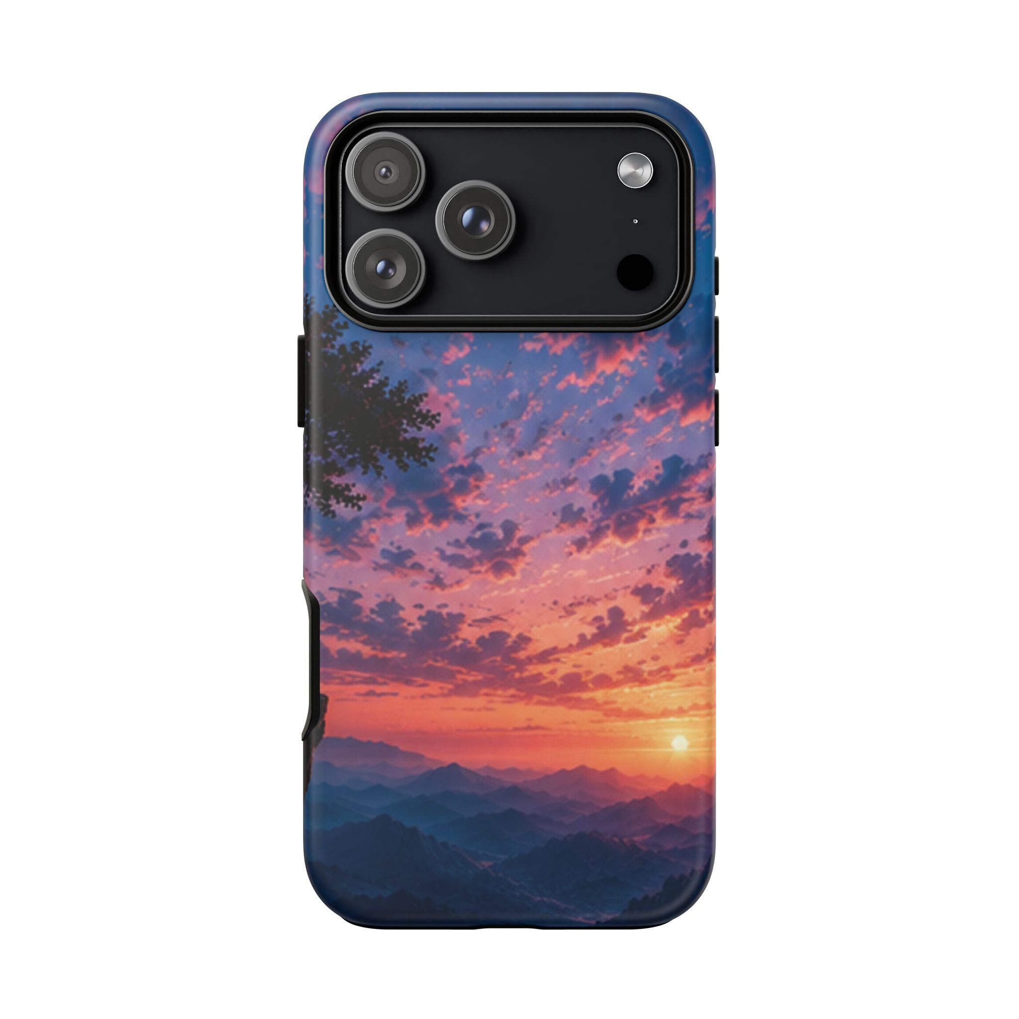 Sunset Mountain Phone Case — Tough Protective Phone Cover with Scenic Sunset Design