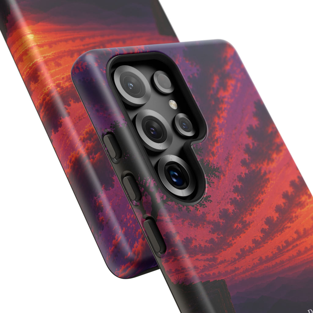 Sunset Serenity Phone Case – “A Place To Breathe, A Place To Heal” Inspirational Galaxy Case