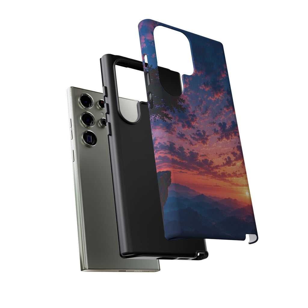 Sunset Mountain Phone Case — Tough Protective Phone Cover with Scenic Sunset Design