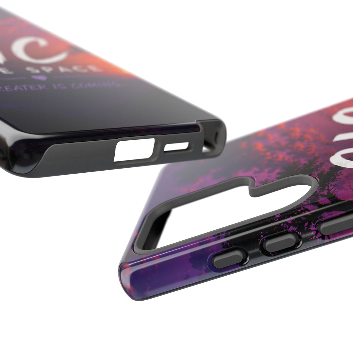 GIC Safe Space Tough Phone Case — "Greater Is Coming" Sunset Design
