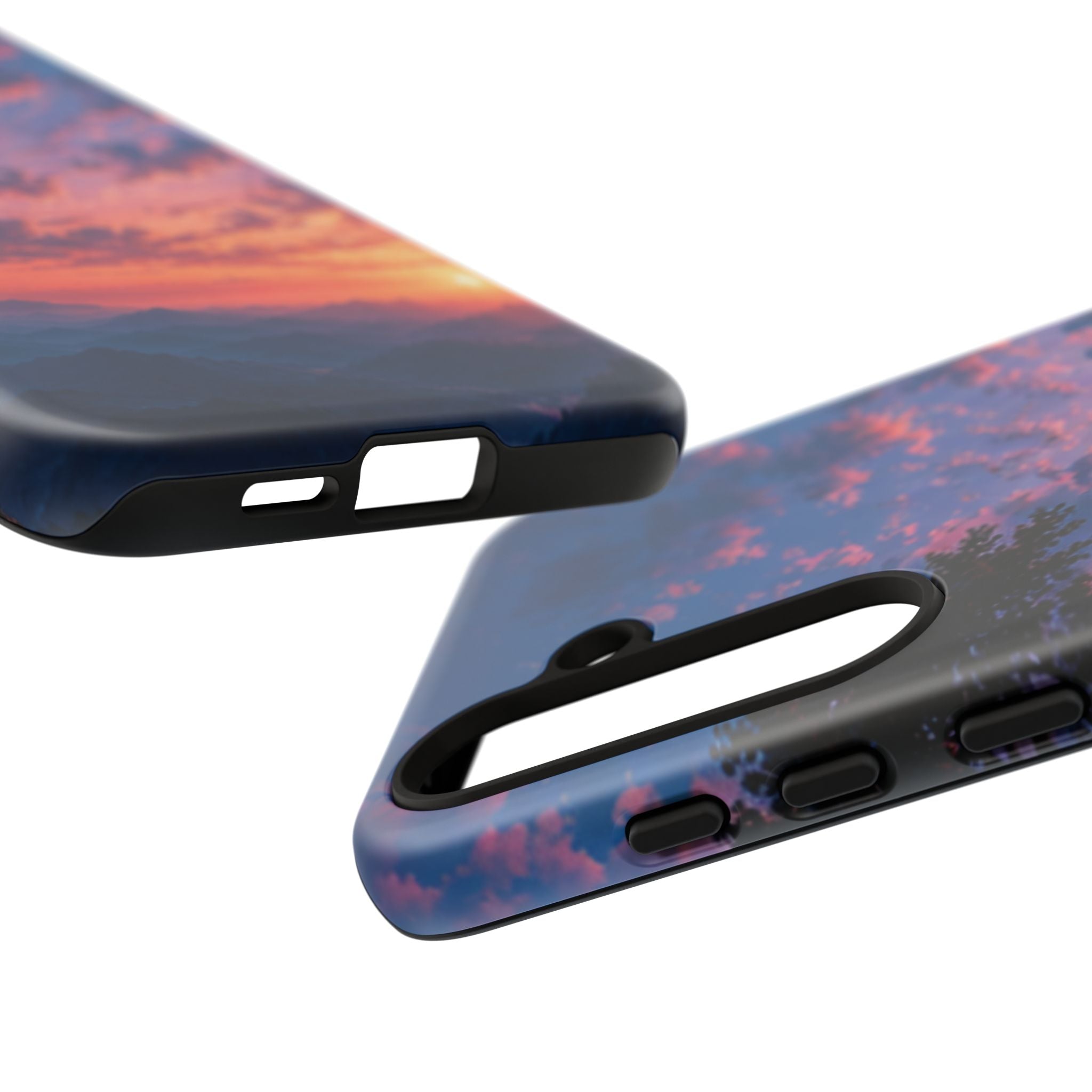 Sunset Mountain Phone Case — Tough Protective Phone Cover with Scenic Sunset Design