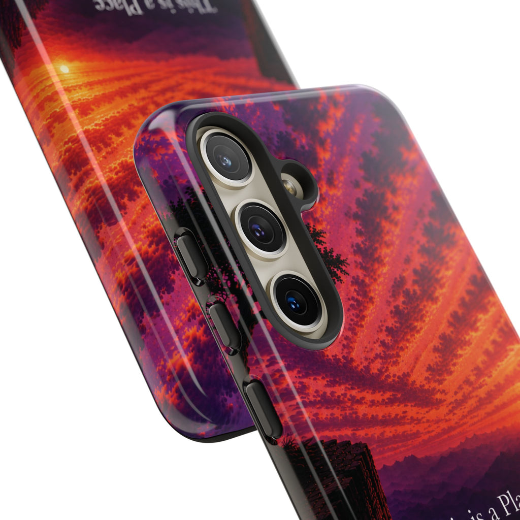 Phone Case — "This is a Place Where You're Seen, You're Heard and Not Judged" Sunset Design