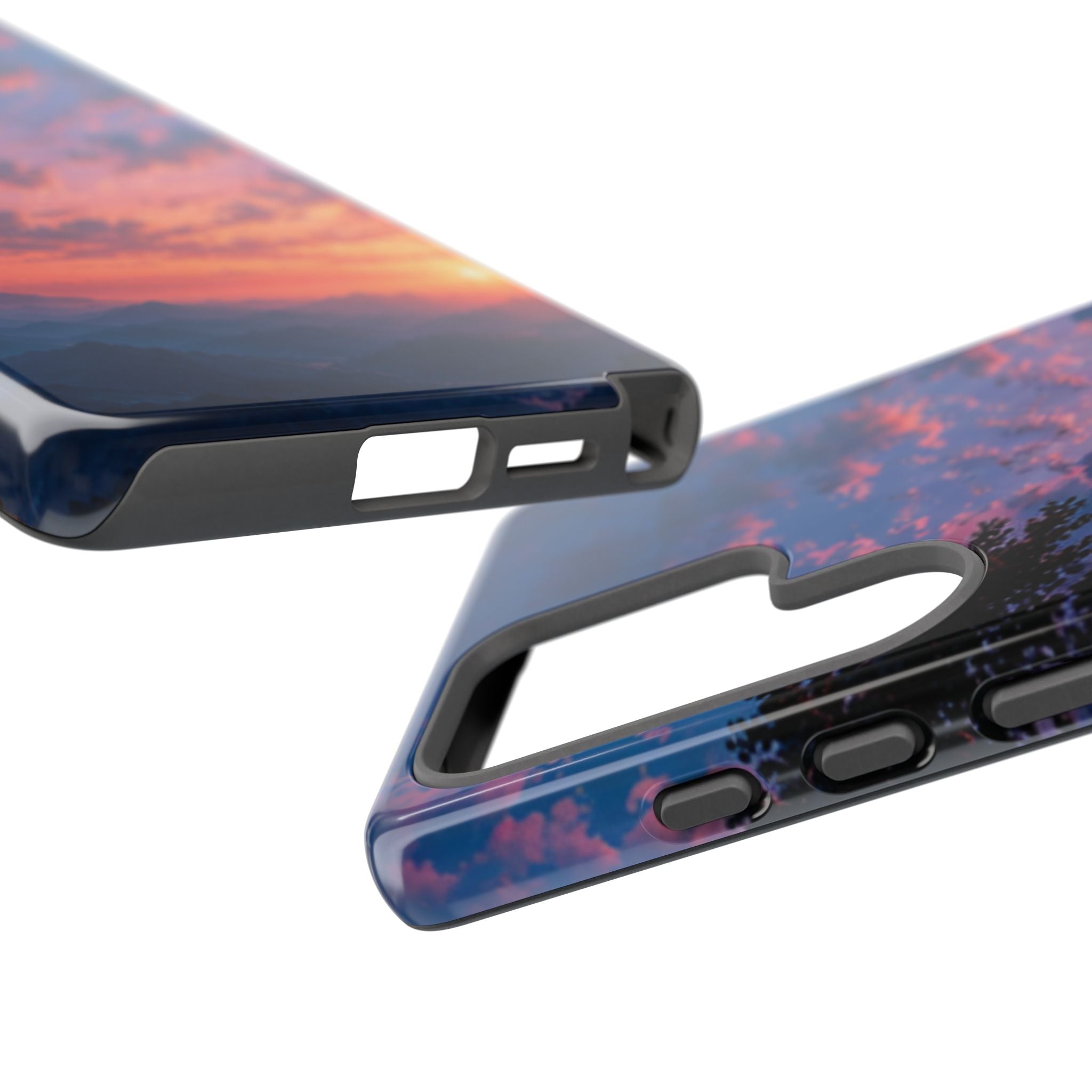 Sunset Mountain Phone Case — Tough Protective Phone Cover with Scenic Sunset Design