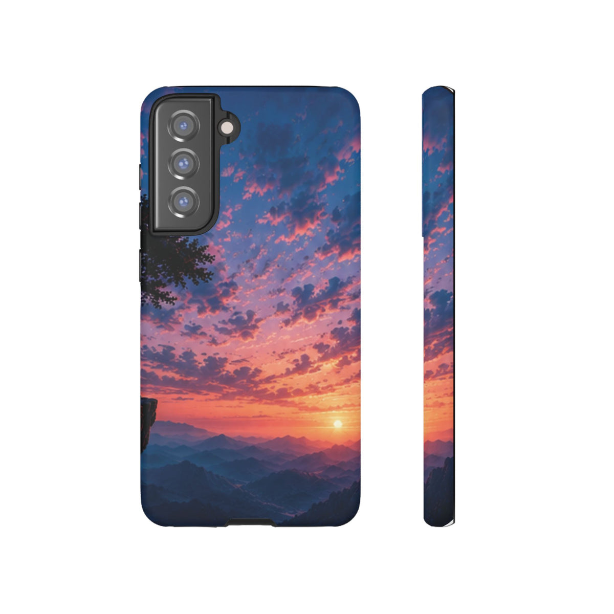 Sunset Mountain Phone Case — Tough Protective Phone Cover with Scenic Sunset Design