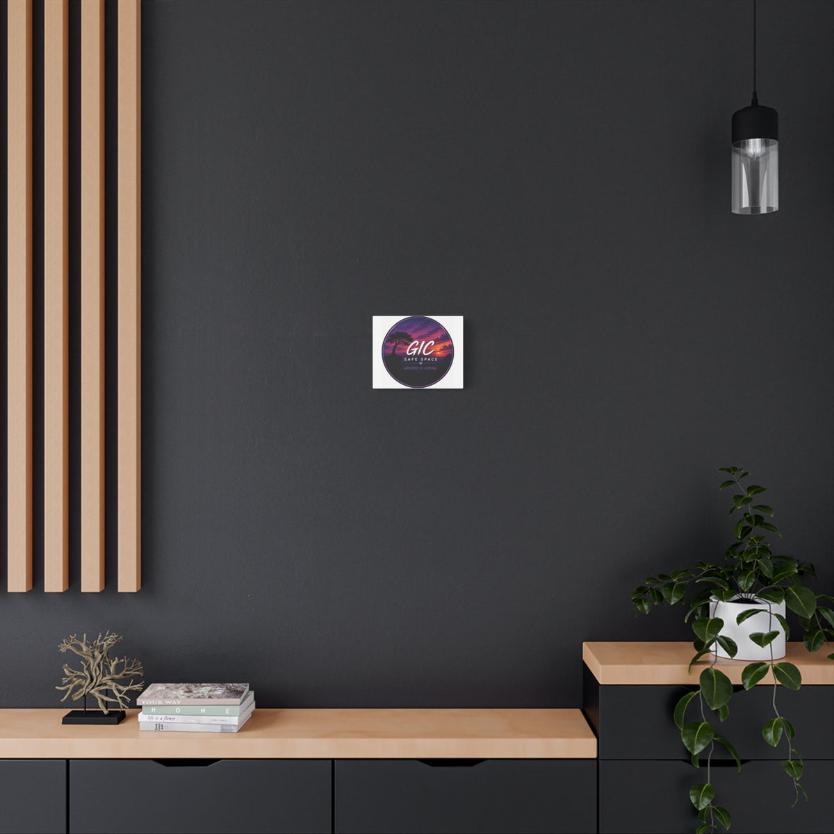 GIC Safe Space Matte Canvas Wall Art — 'Greater Is Coming' Inspirational Sunset Print