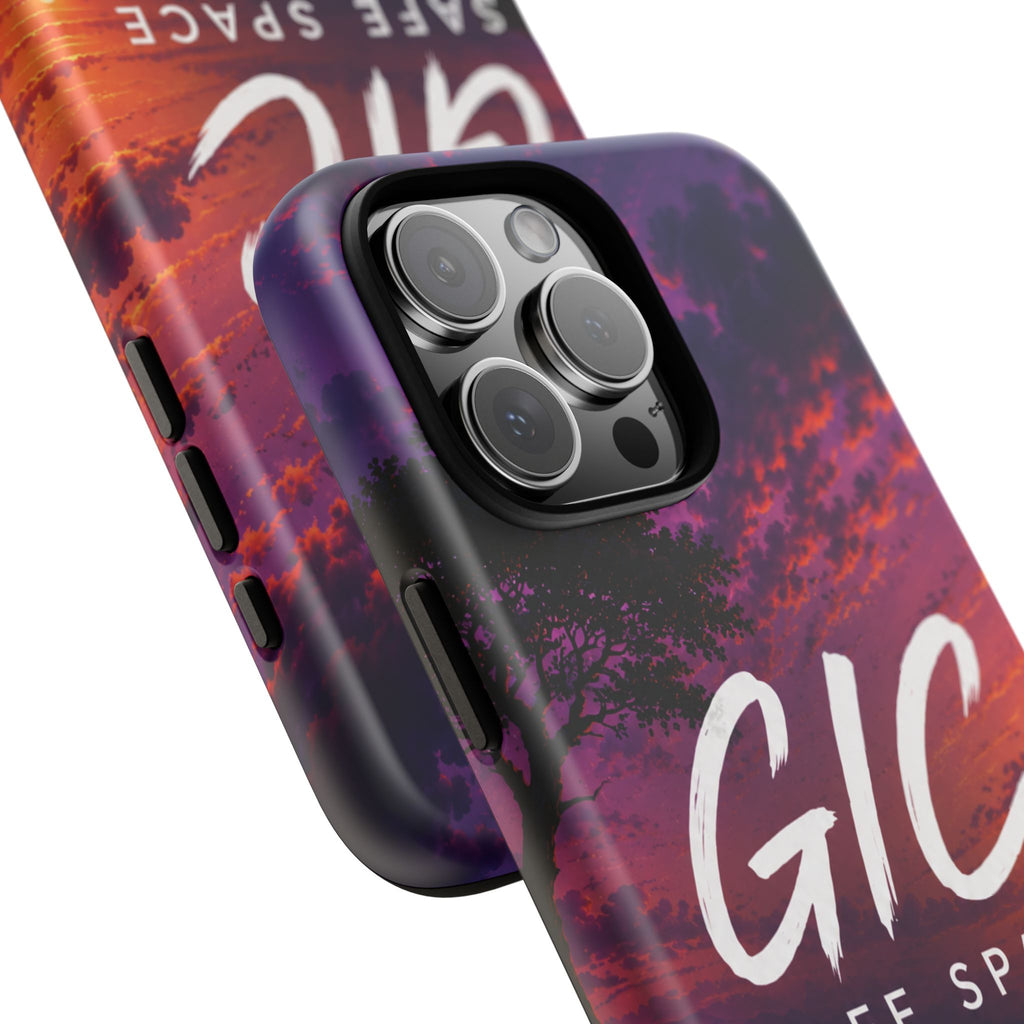 GIC Safe Space Tough Phone Case — "Greater Is Coming" Sunset Design