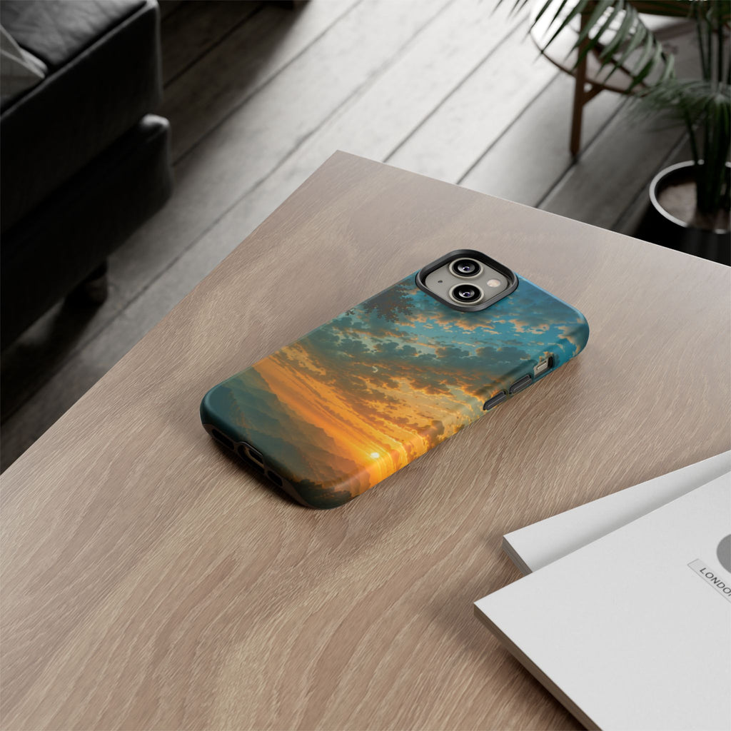 Sunrise Mountain Landscape Tough Phone Case