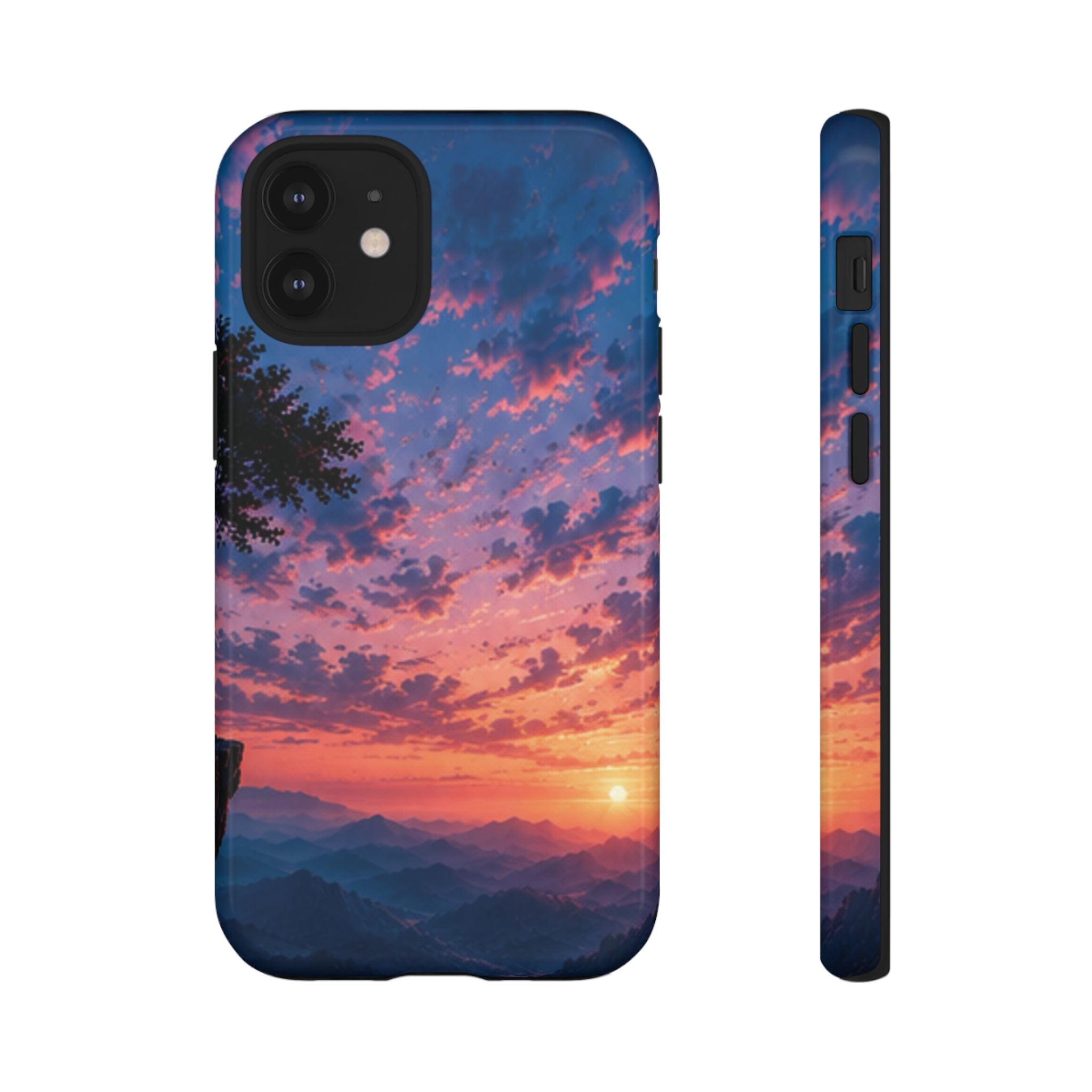 Sunset Mountain Phone Case — Tough Protective Phone Cover with Scenic Sunset Design
