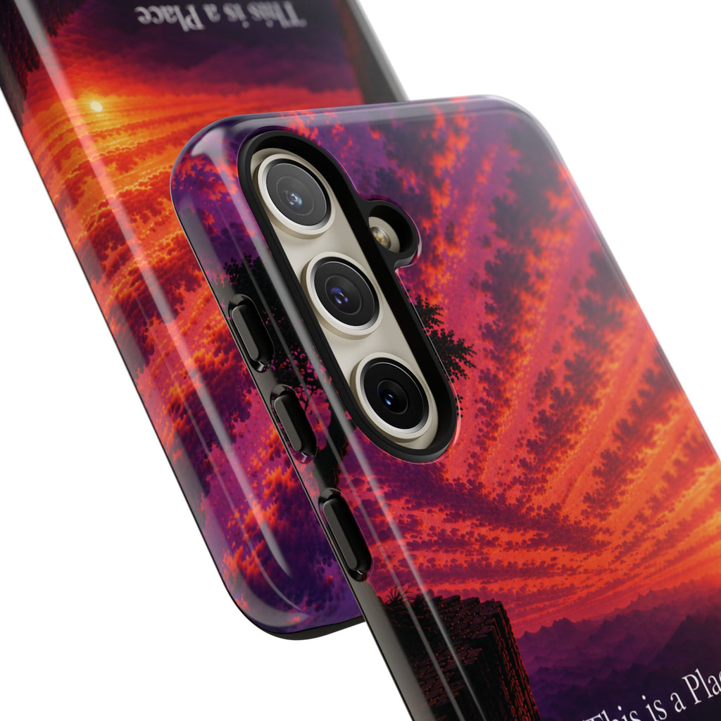 Phone Case — "This is a Place Where You're Seen, You're Heard and Not Judged" Sunset Design