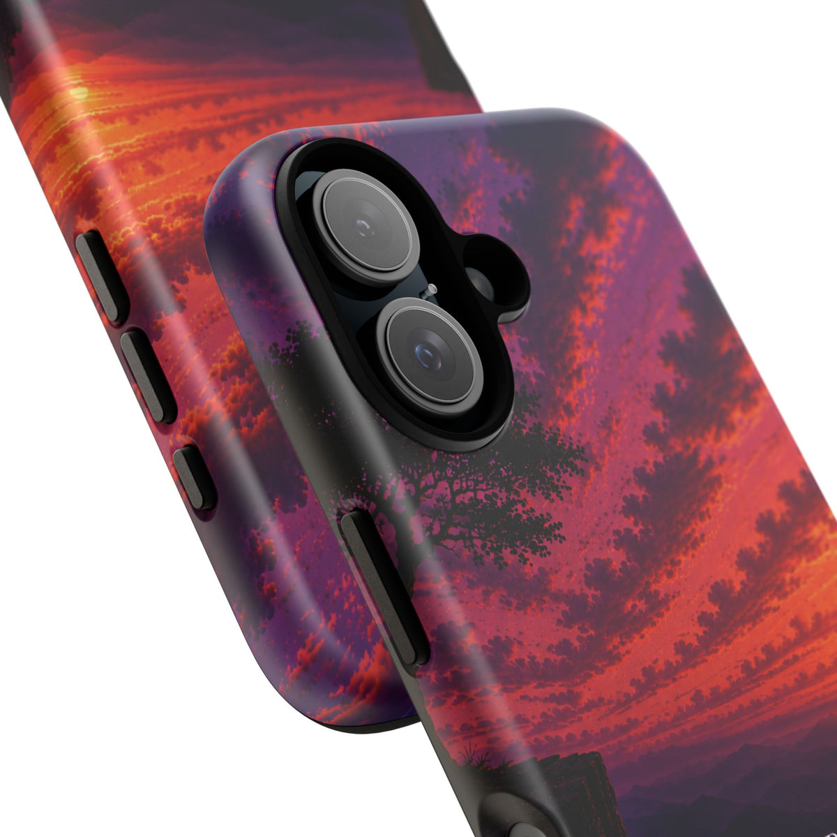Sunset Serenity Phone Case – “A Place To Breathe, A Place To Heal” Inspirational Galaxy Case
