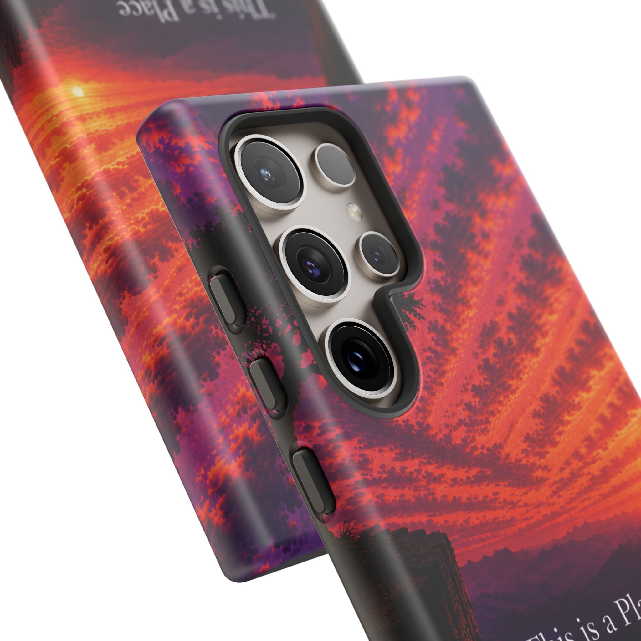Phone Case — "This is a Place Where You're Seen, You're Heard and Not Judged" Sunset Design