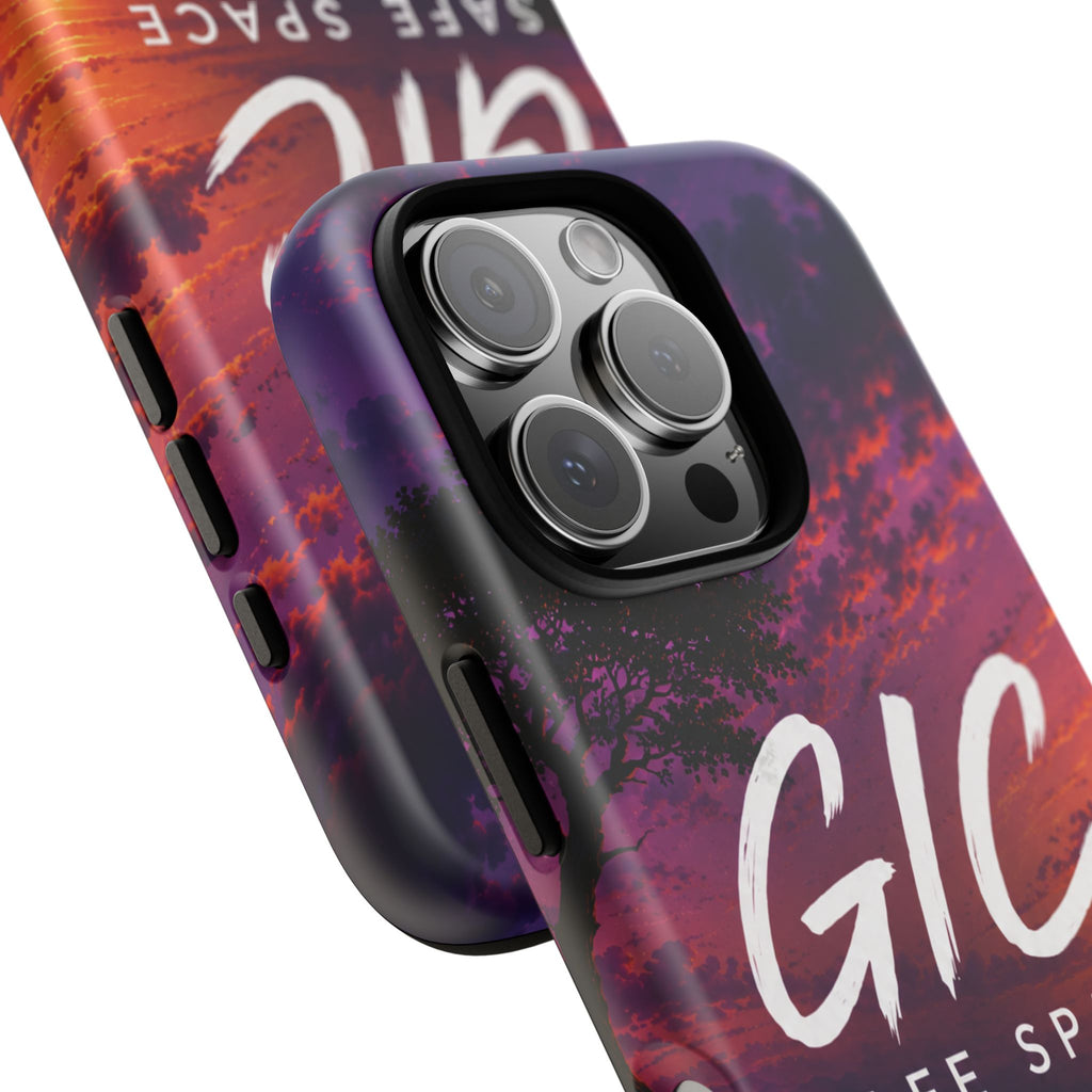 GIC Safe Space Tough Phone Case — "Greater Is Coming" Sunset Design