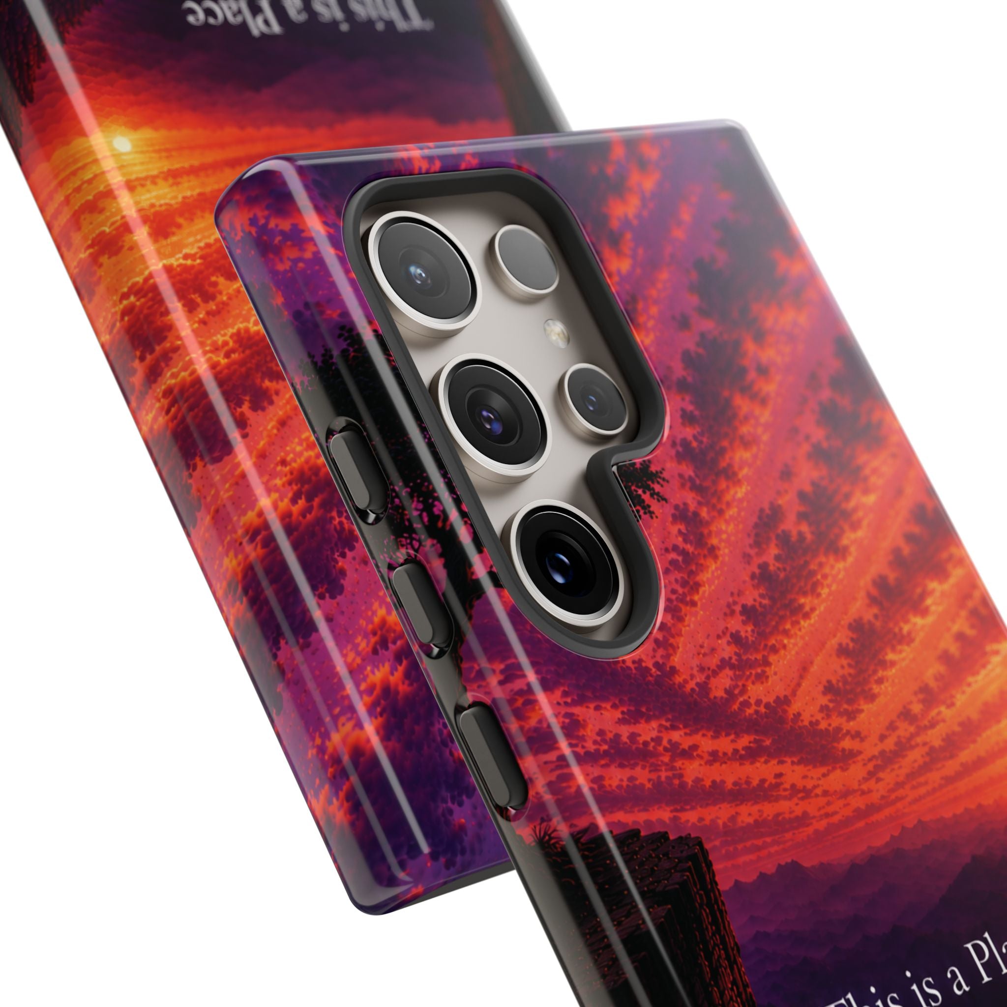 Phone Case — "This is a Place Where You're Seen, You're Heard and Not Judged" Sunset Design
