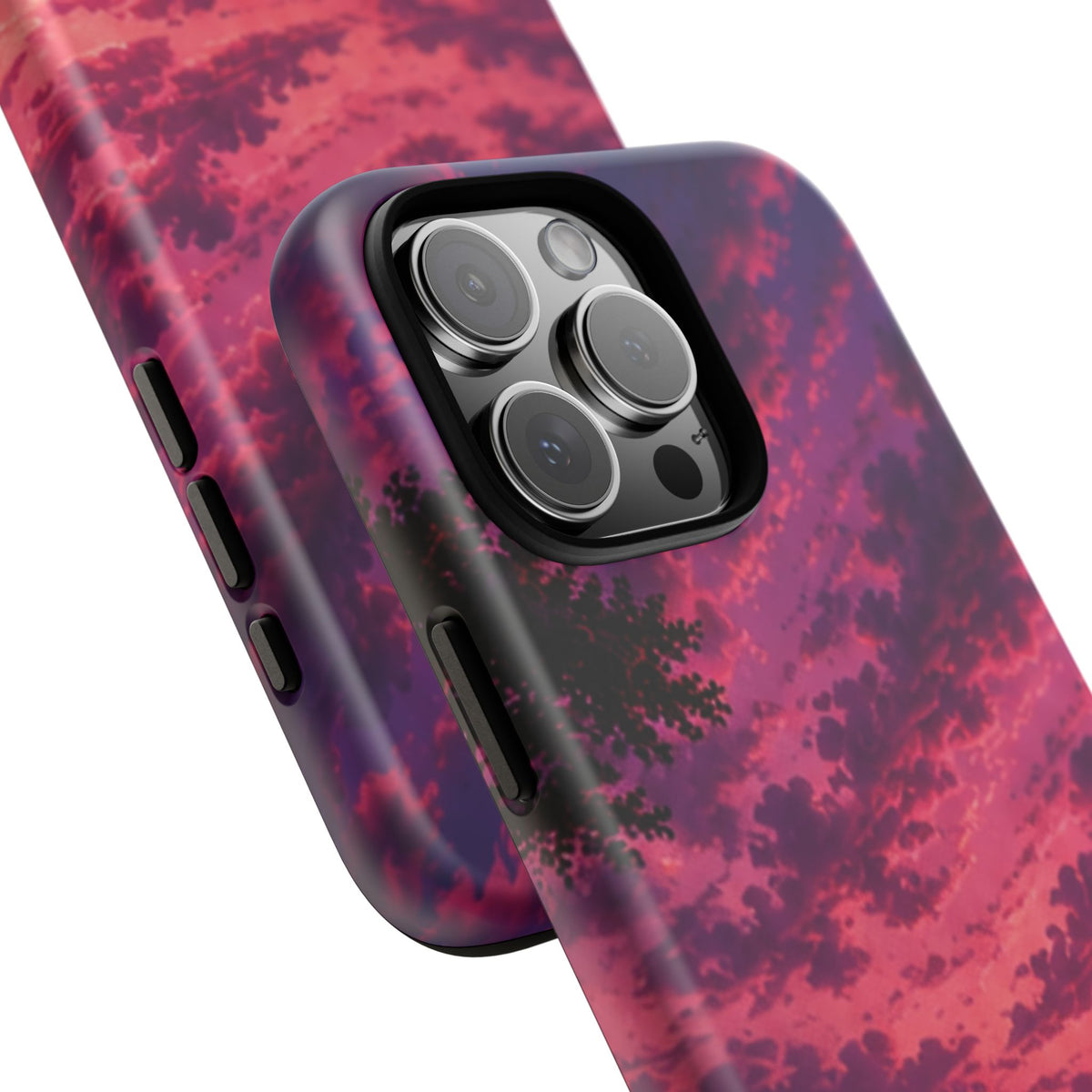 Sunset Mountain Phone Case — Purple Pink Scenic Tough Case