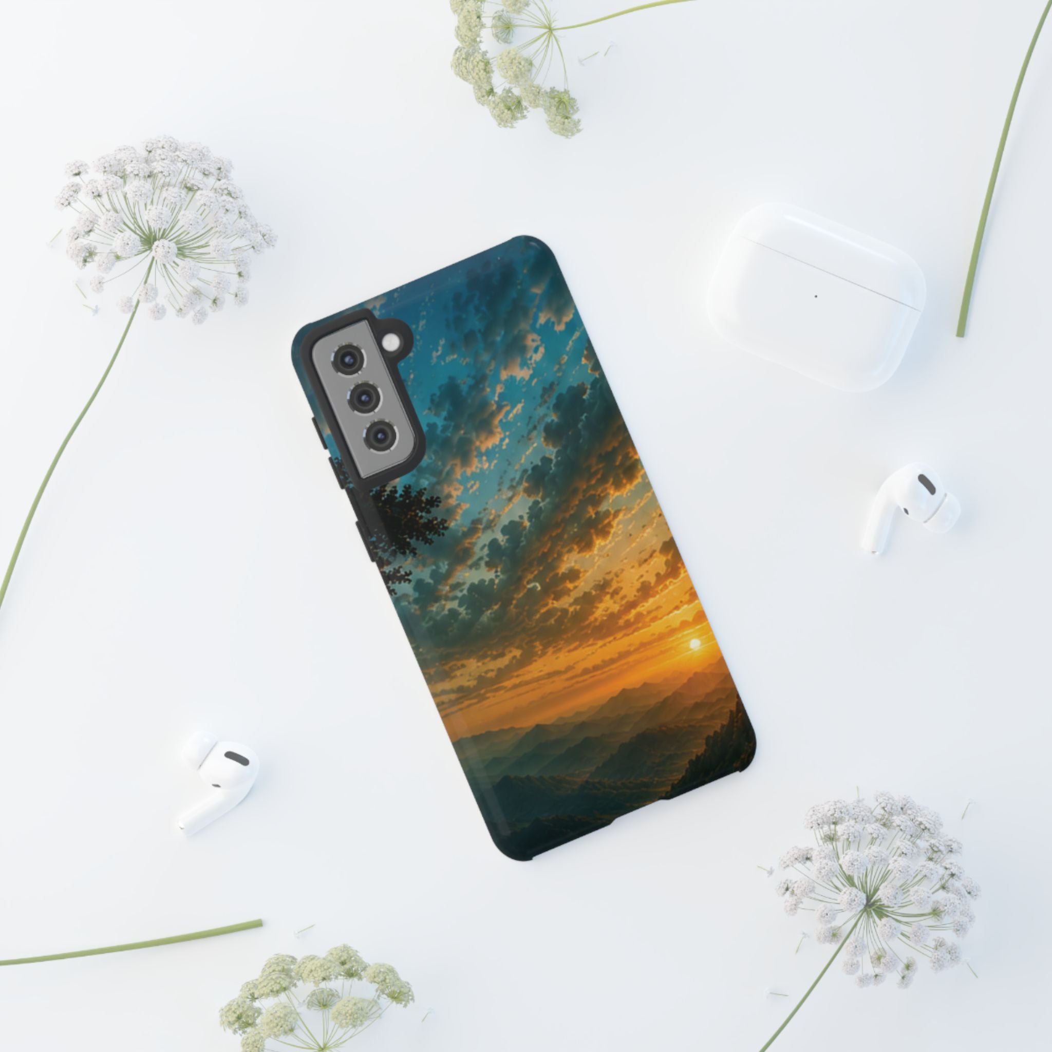 Sunrise Mountain Landscape Tough Phone Case