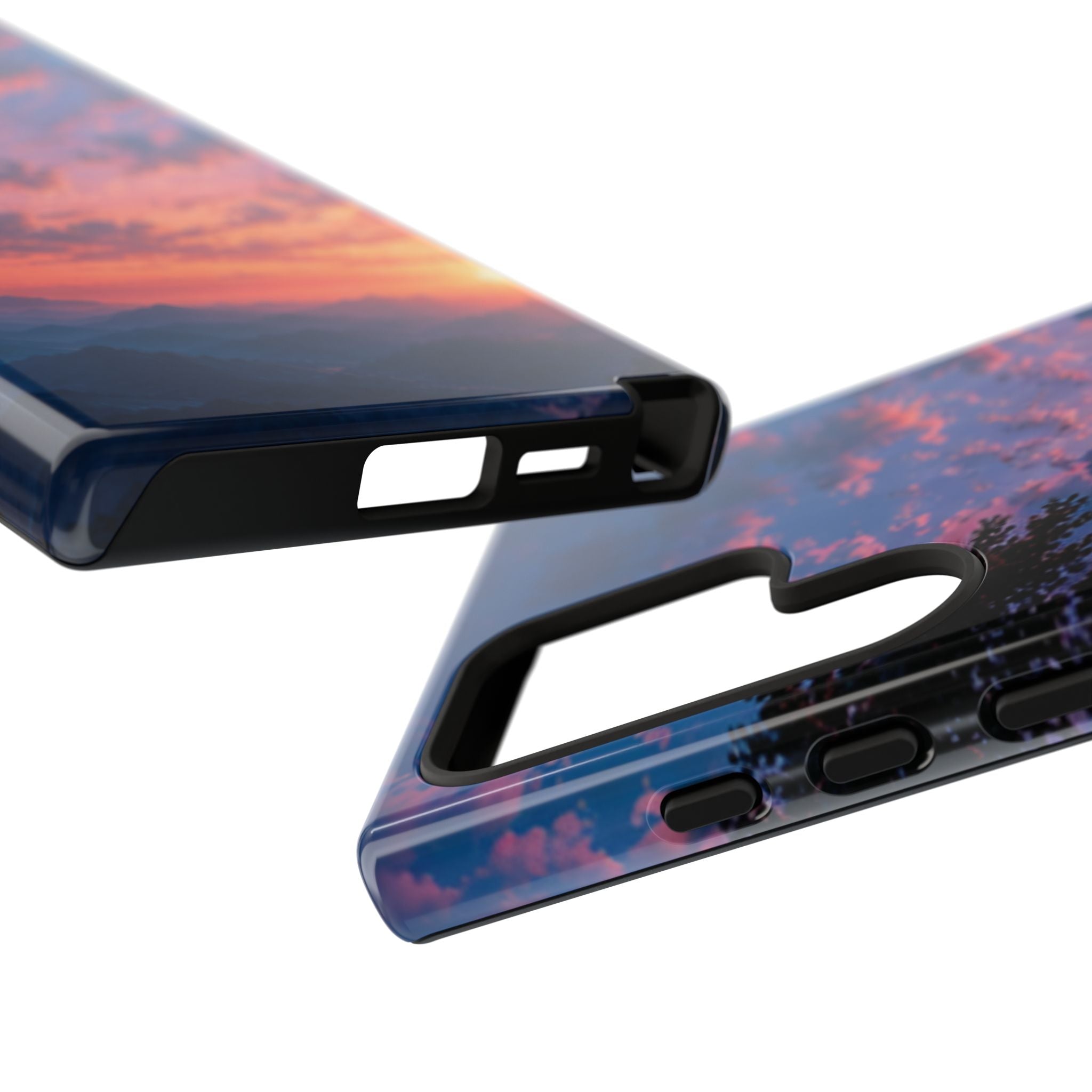 Sunset Mountain Phone Case — Tough Protective Phone Cover with Scenic Sunset Design