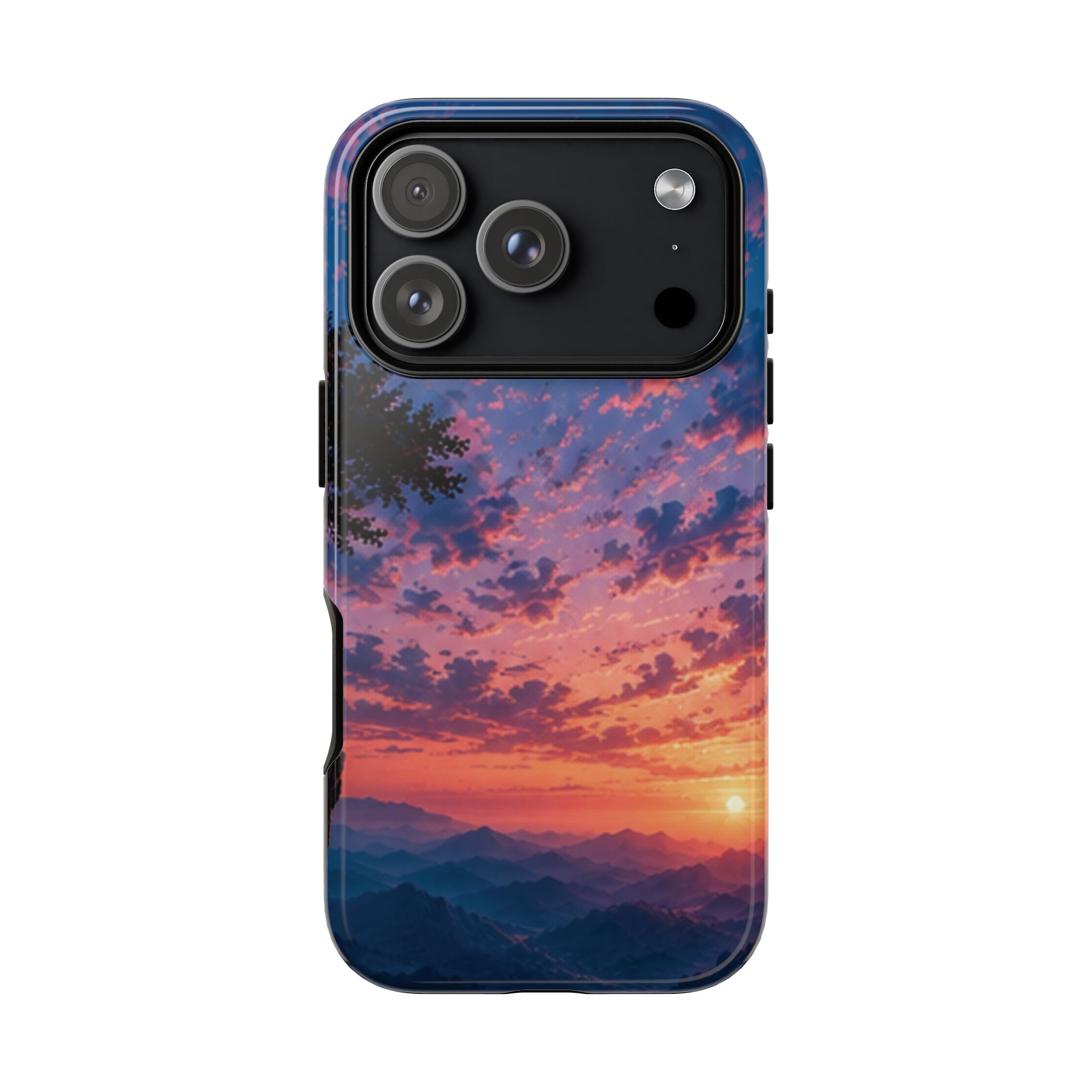 Sunset Mountain Phone Case — Tough Protective Phone Cover with Scenic Sunset Design