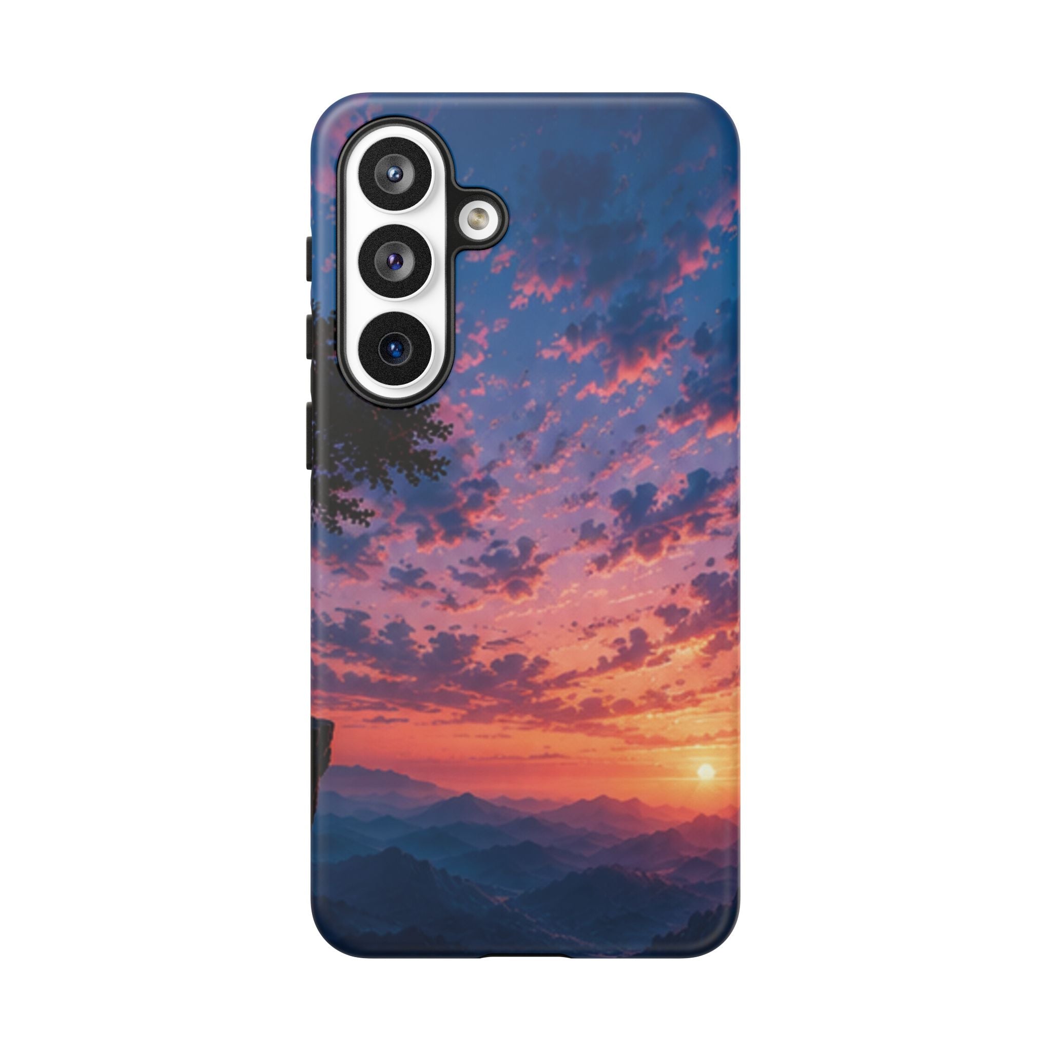 Sunset Mountain Phone Case — Tough Protective Phone Cover with Scenic Sunset Design