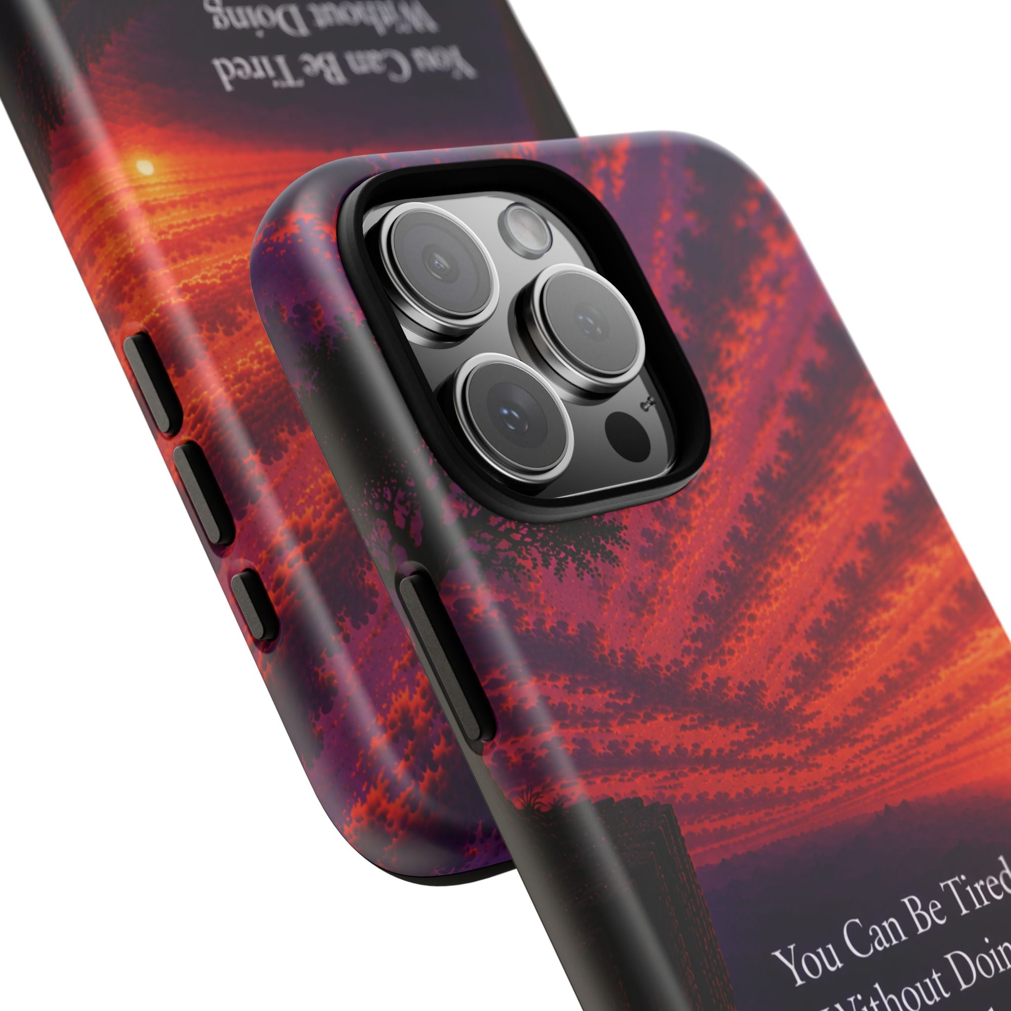 Phone Case — "Greater Is Coming" Inspirational Sunset Design