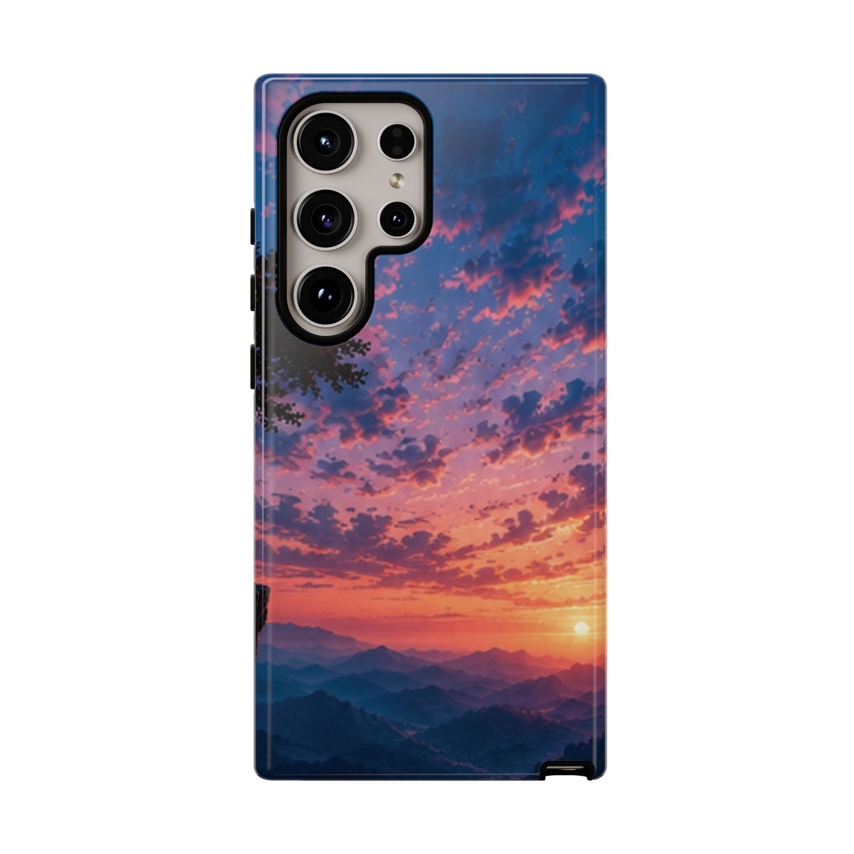 Sunset Mountain Phone Case — Tough Protective Phone Cover with Scenic Sunset Design