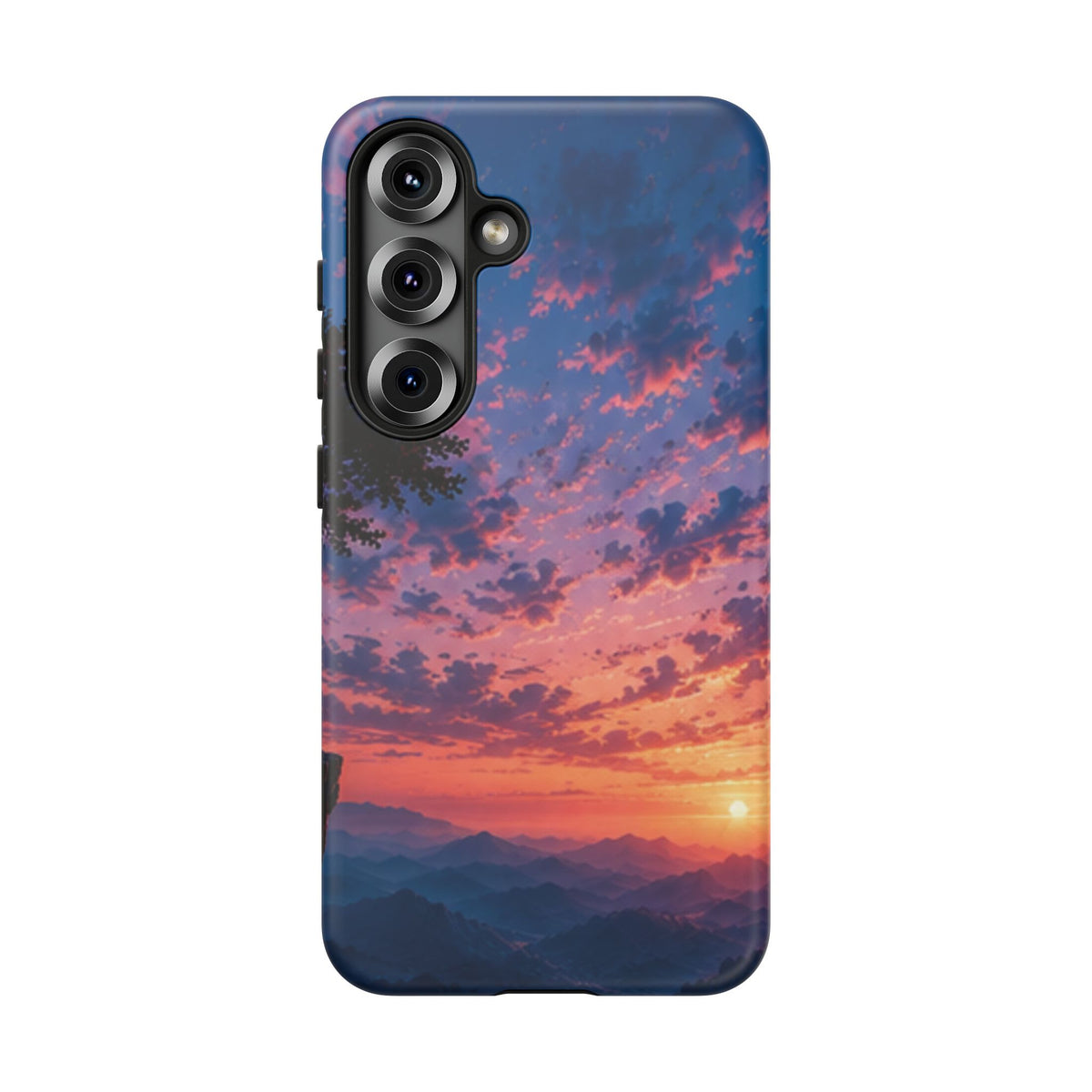 Sunset Mountain Phone Case — Tough Protective Phone Cover with Scenic Sunset Design