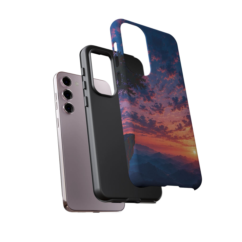 Sunset Mountain Phone Case — Tough Protective Phone Cover with Scenic Sunset Design